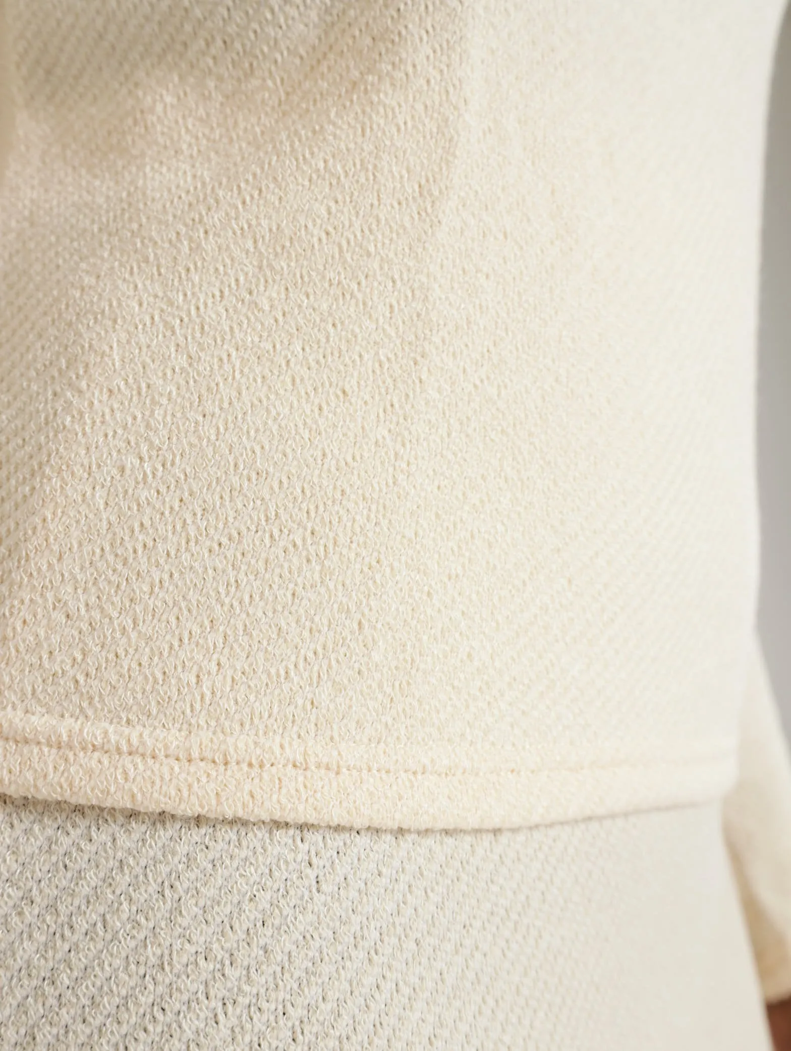 Long Sleeve Soft Sweater - Cream