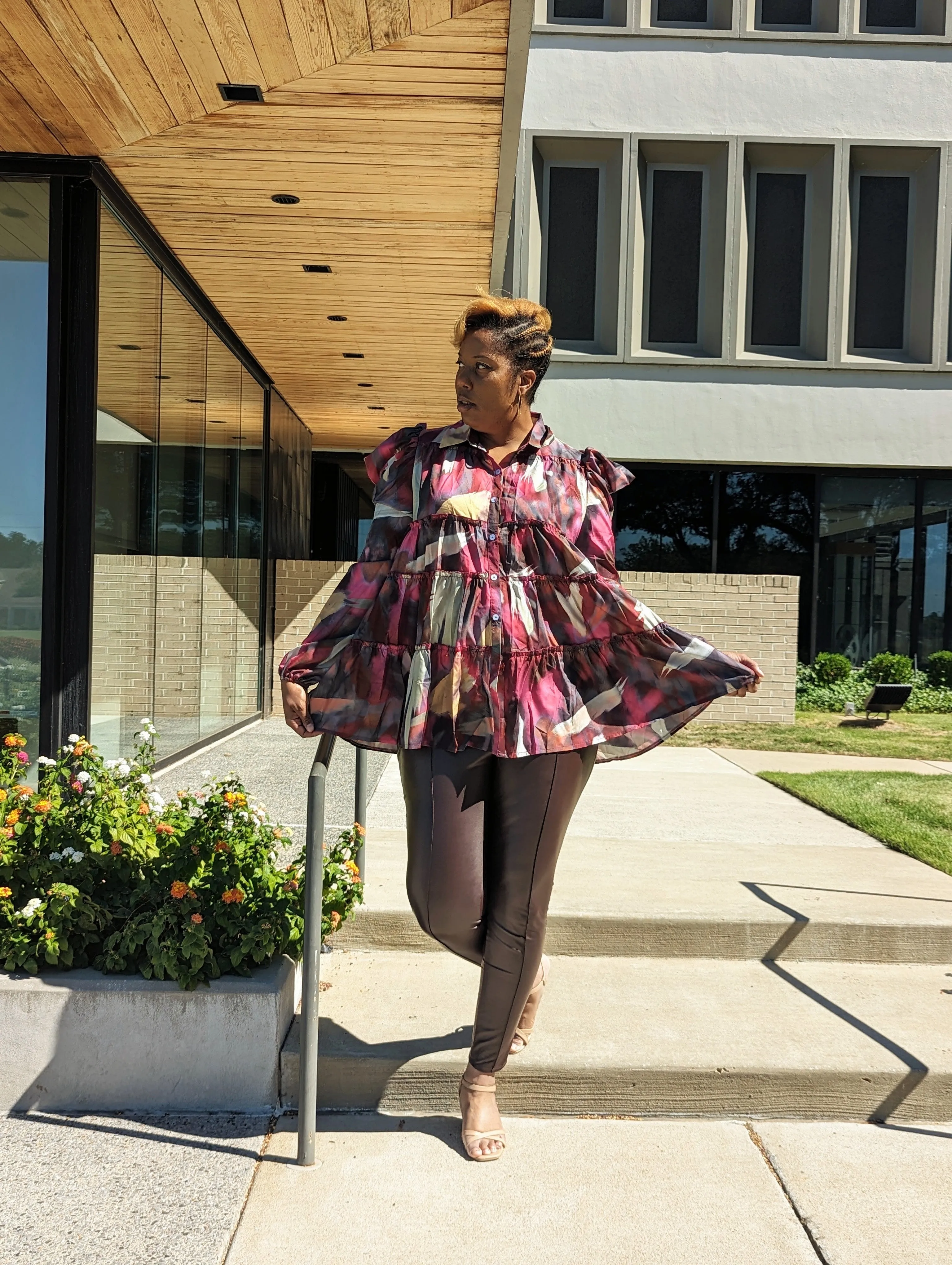 Long Sleeve Tiered Dress/Top