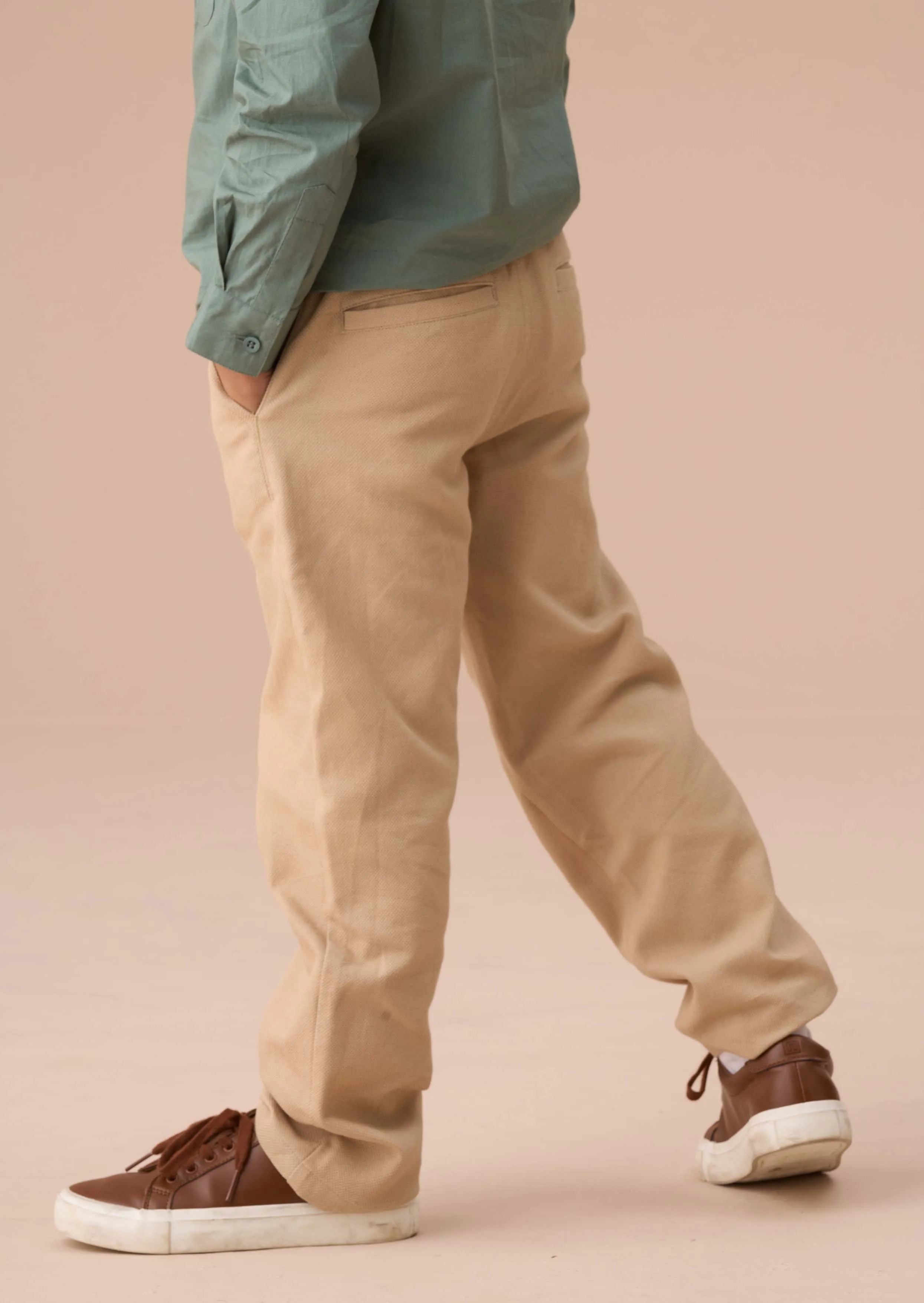 Luca Stone Textured Smart Trouser