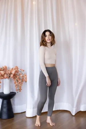 Luxe Basic Leggings Olive FINAL SALE