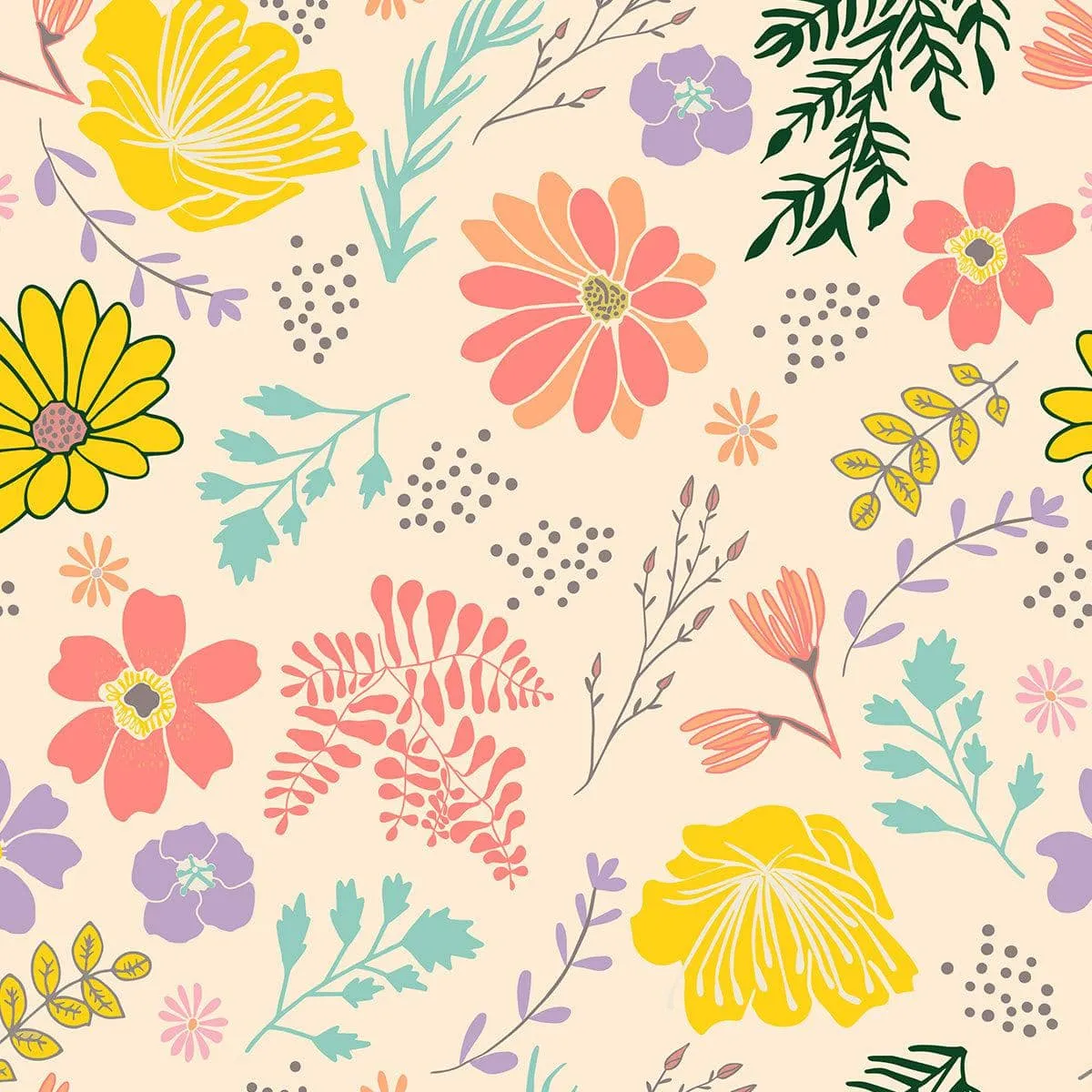 MAGNETIC FOOTIE-PRIMROSE FLORAL