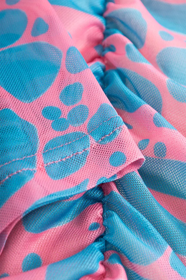 Mallory Wrinkle Blouse - Blue Lava Art Print