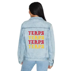 Maryland Terps Gothic Denim Jacket