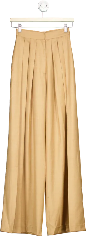 Matériel Beige Wide-Leg Trousers XS