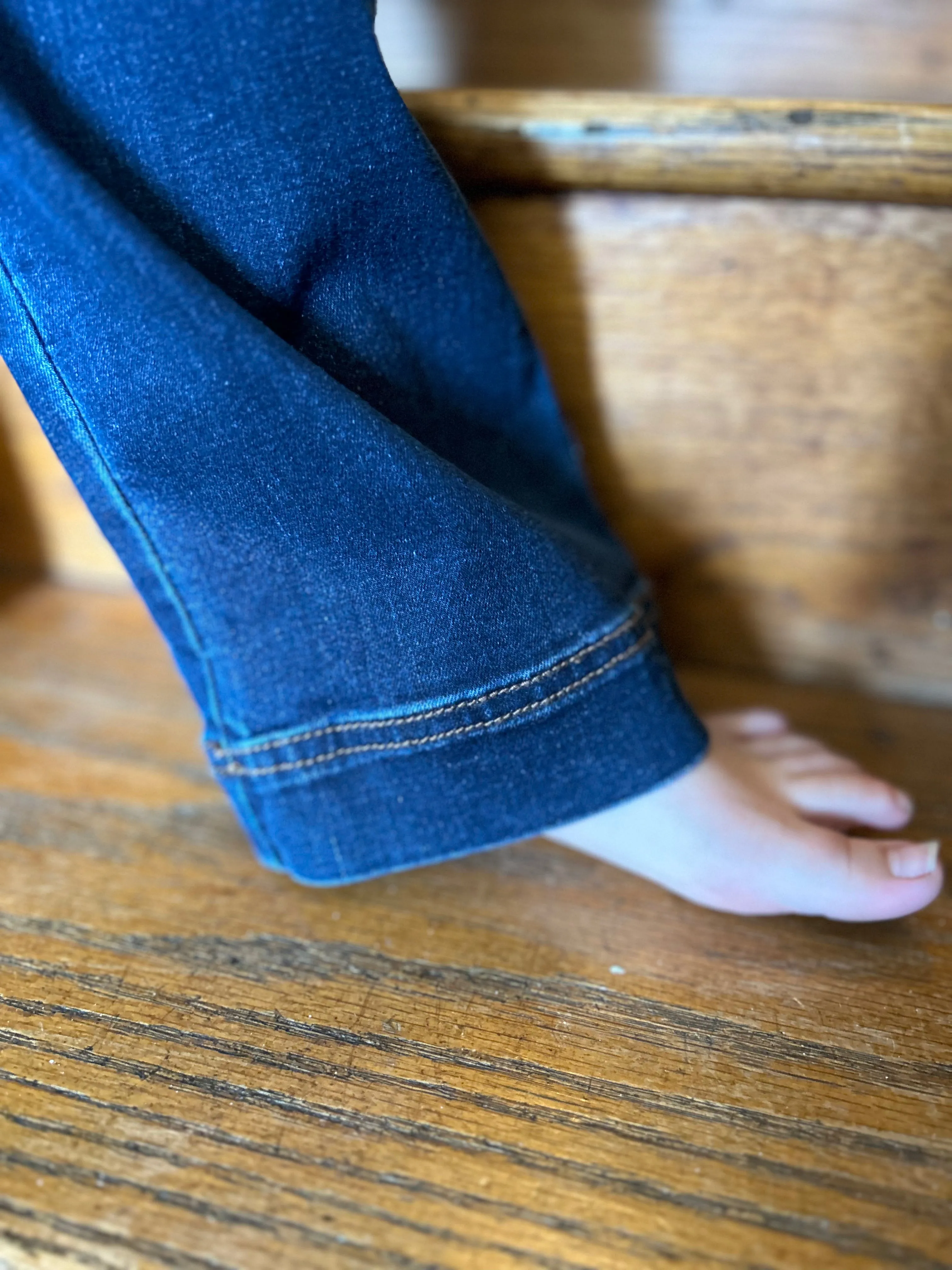May-Girls Nautical Style Denim Trousers  (Just Kidding Around)