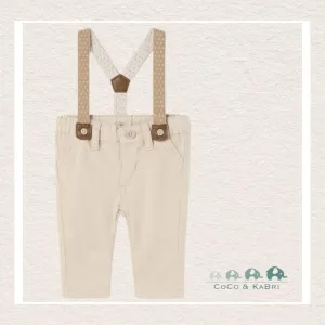 *Mayoral Baby Boy Pants with Suspenders - Beige