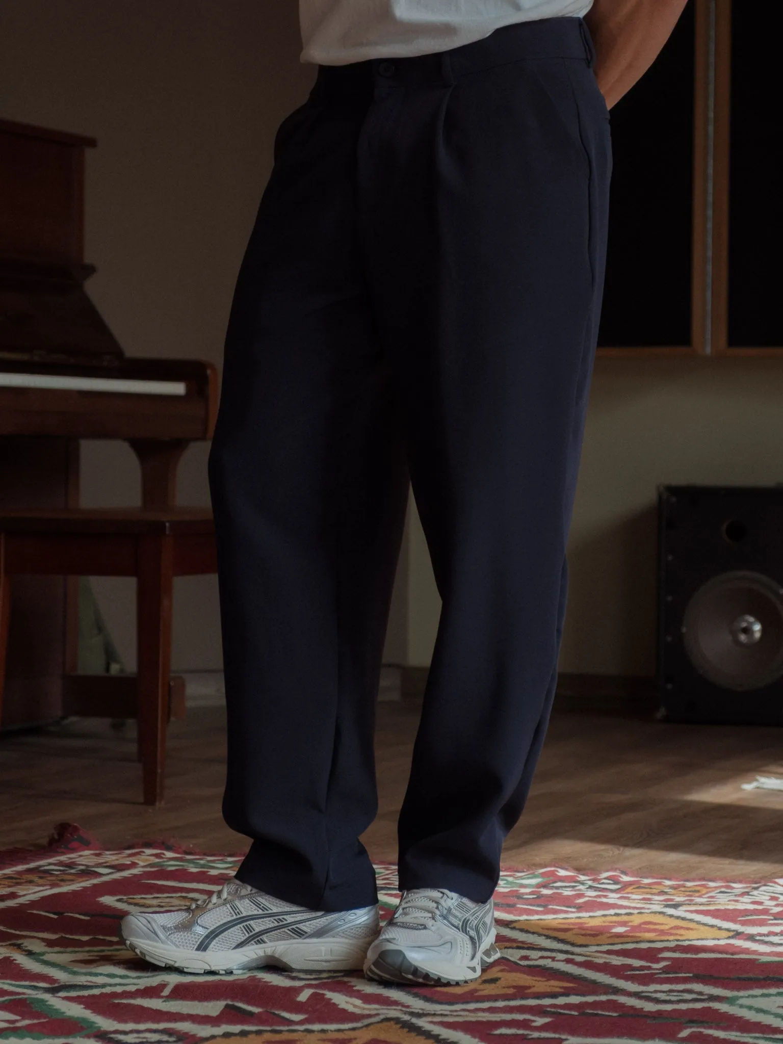 MEN SMART TROUSERS - MIDNIGHT BLUE