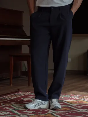 MEN SMART TROUSERS - MIDNIGHT BLUE