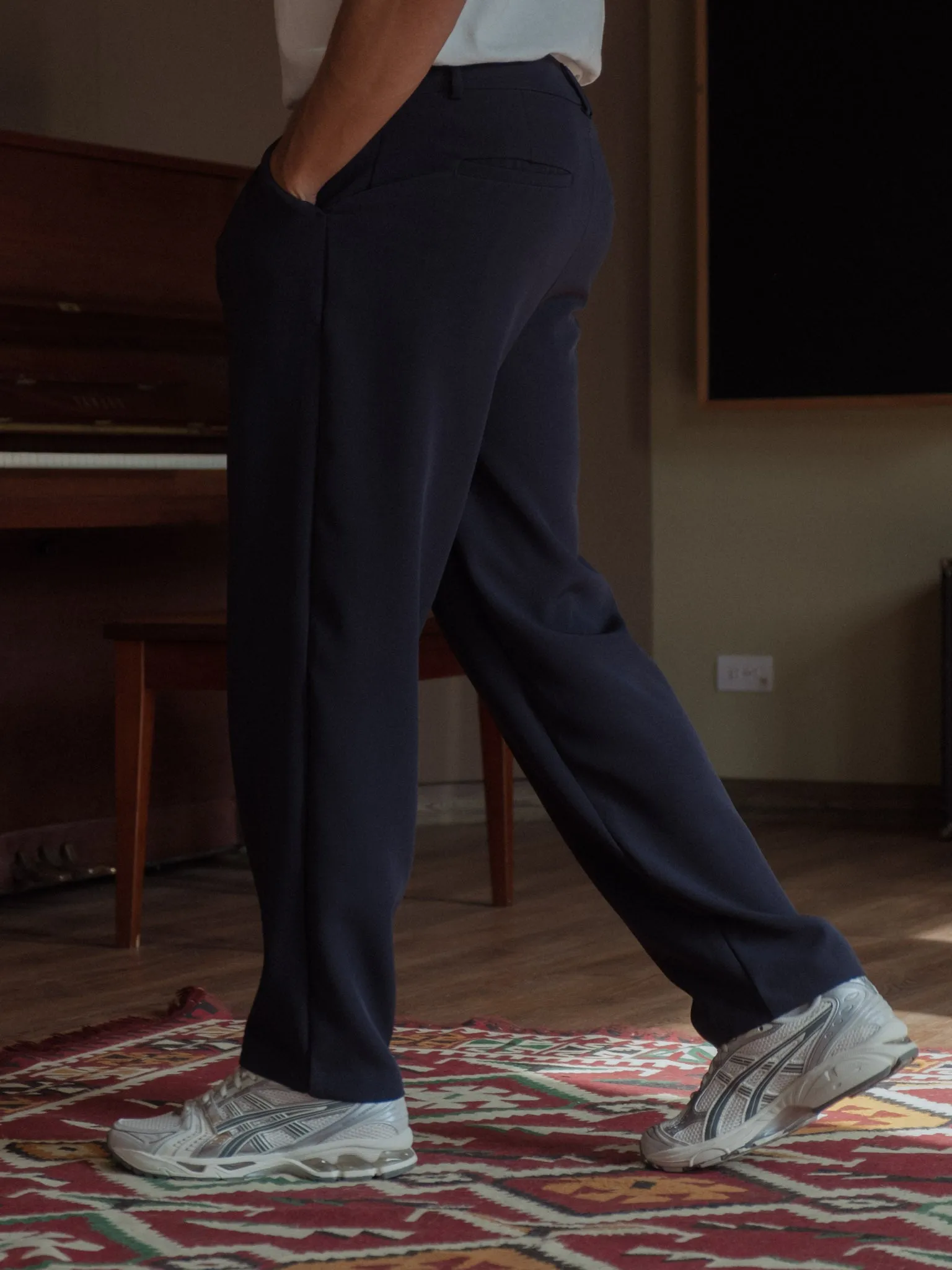 MEN SMART TROUSERS - MIDNIGHT BLUE