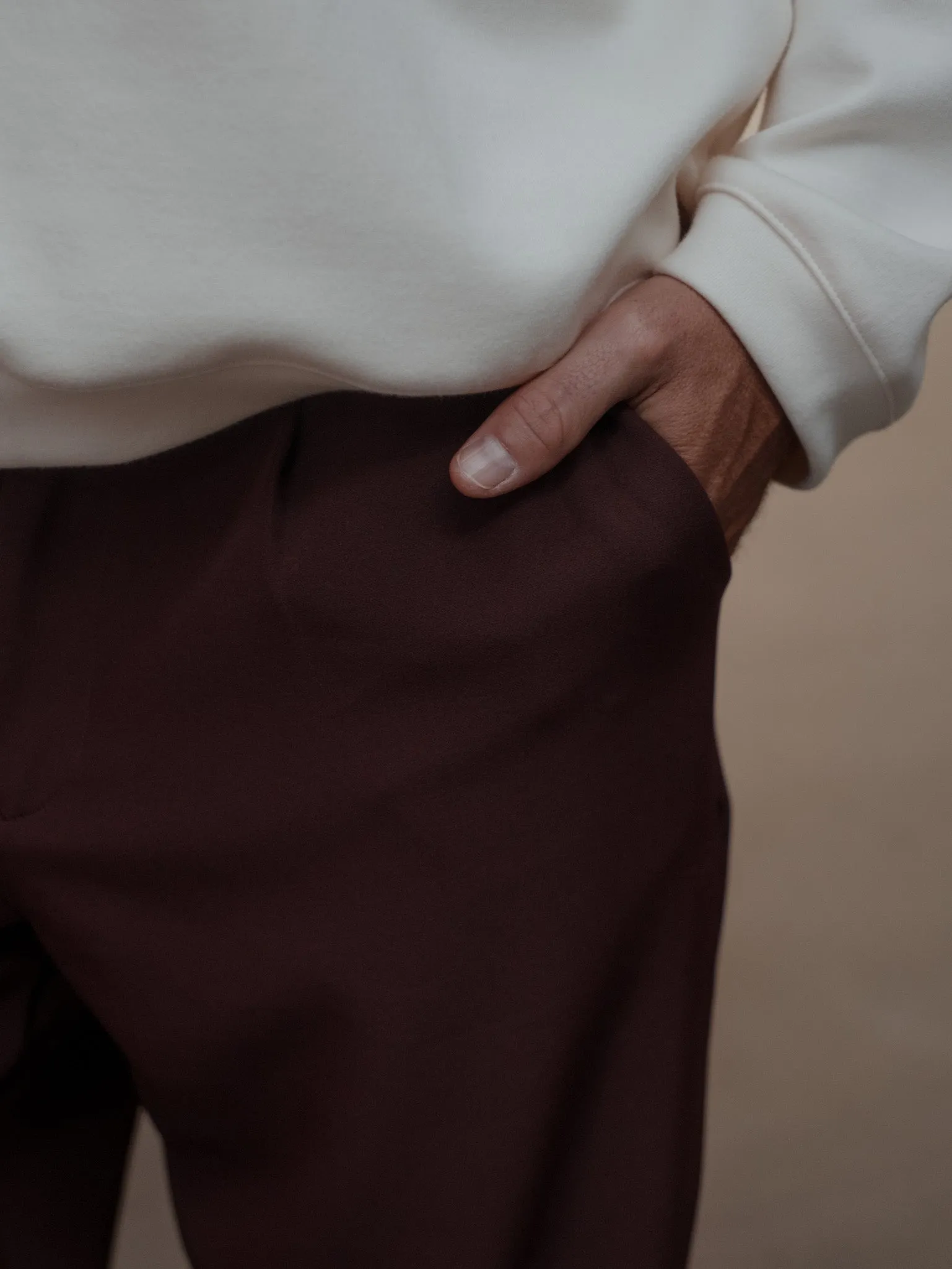 MEN SMART TROUSERS - WINE