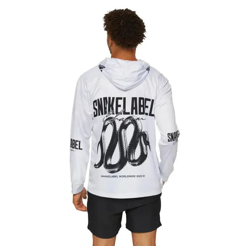 Men's Sports Warmup snake with hoodie with UPF 50  Sun Protection