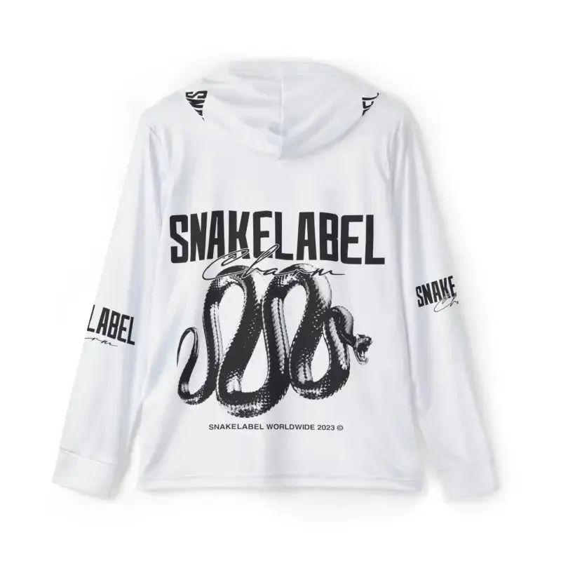 Men's Sports Warmup snake with hoodie with UPF 50  Sun Protection