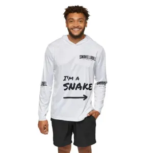 Men's Sports Warmup snake with hoodie with UPF 50  Sun Protection