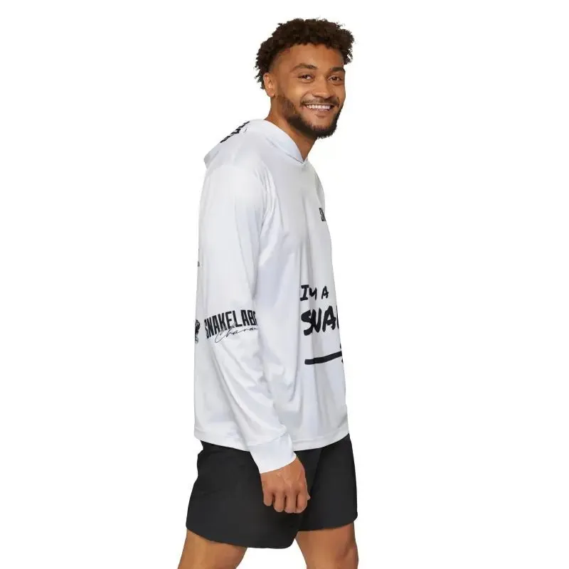 Men's Sports Warmup snake with hoodie with UPF 50  Sun Protection