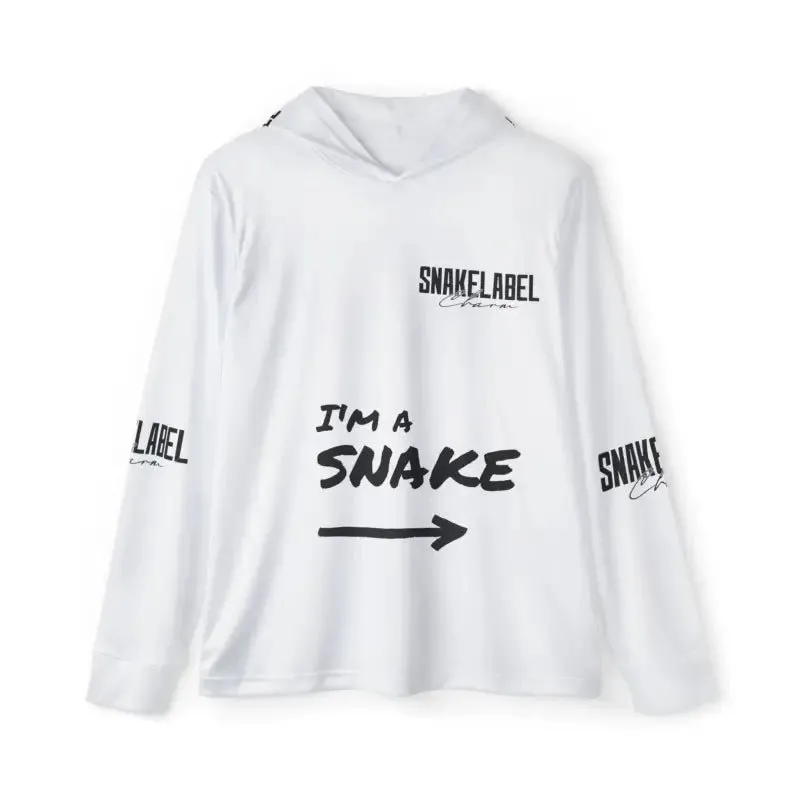 Men's Sports Warmup snake with hoodie with UPF 50  Sun Protection