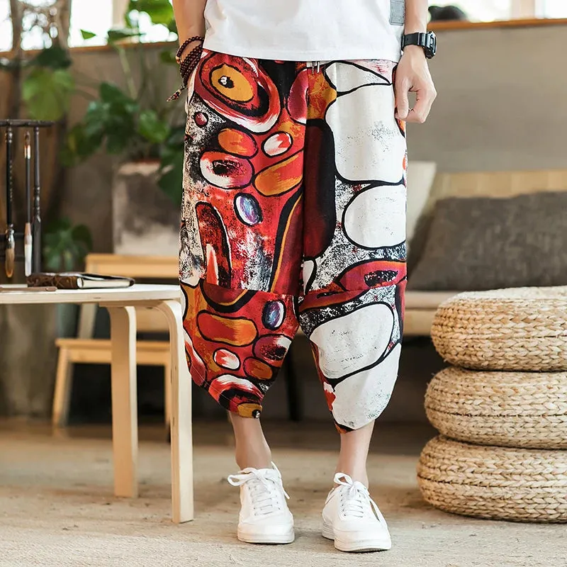 Men's Wide Leg Baggy Trousers