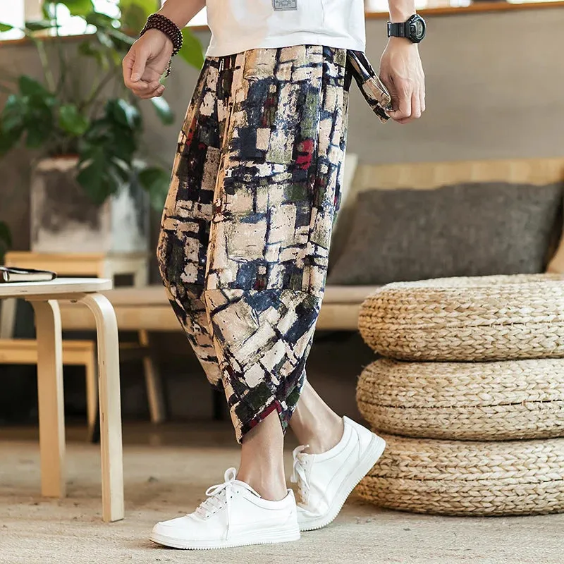 Men's Wide Leg Baggy Trousers