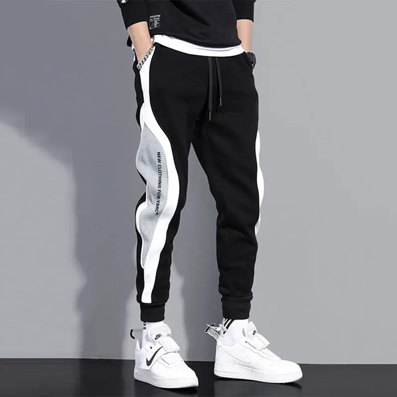 Men's Wide Loose Patchwork Pants