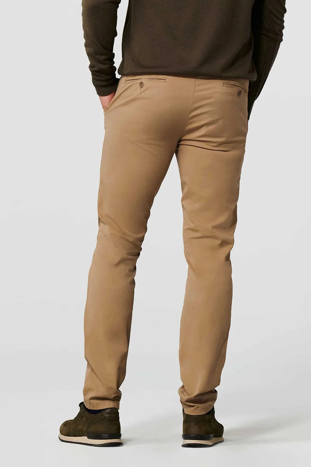 MEYER BONN MODERN FIT FLAT FRONT COTTON COMFORT STRETCH CHINO 3004
