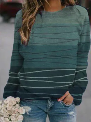 Mia Aqua Symphony Sweatshirt