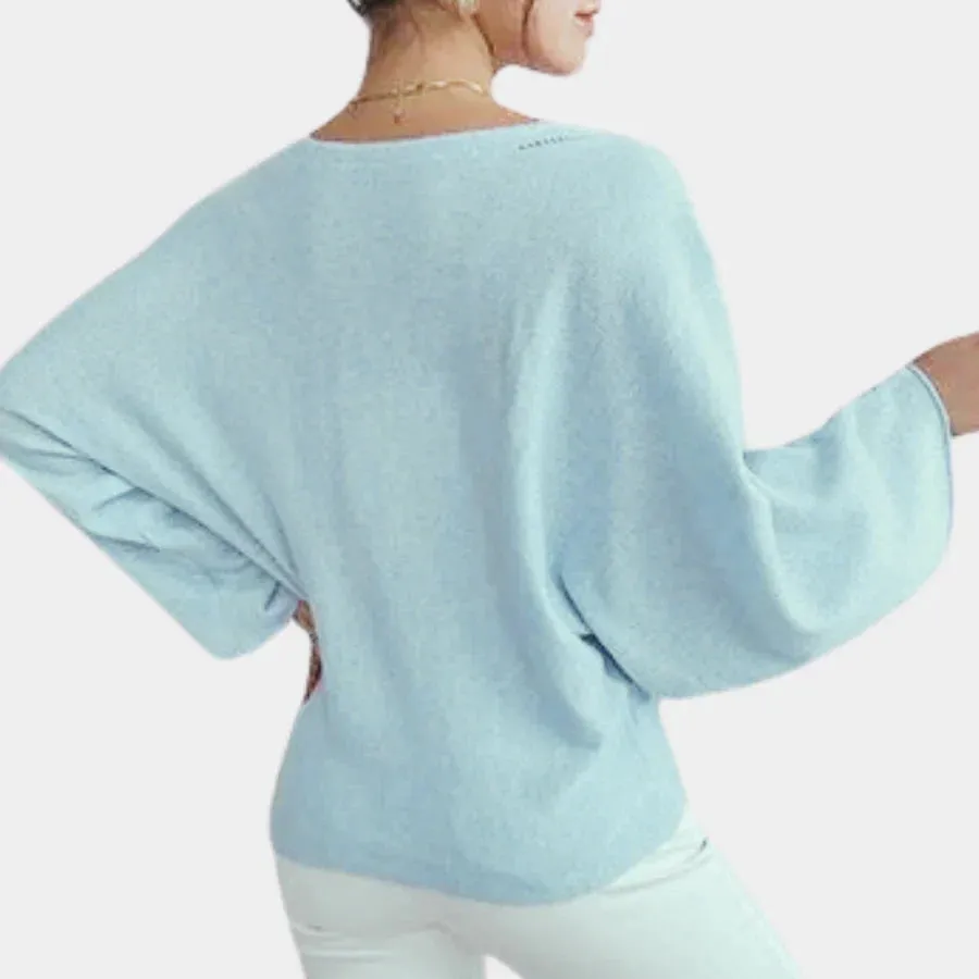 Mia - charming jumper with floral embroidery for women
