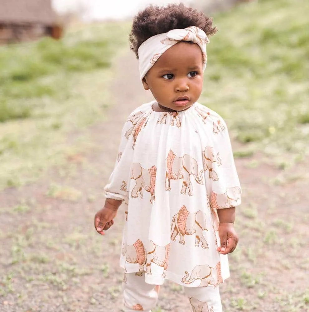 Milkbarn - Dress with Legging - Elephant/Tutu