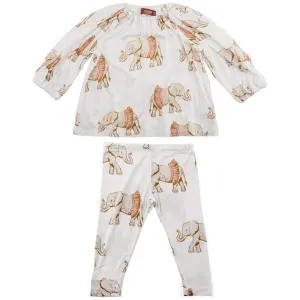 Milkbarn - Dress with Legging - Elephant/Tutu