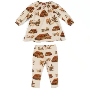 Milkbarn Organic Dress & Legging Homestead