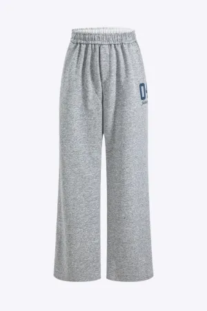 Minerva - Trendy Wide Leg Woman's Letter Print Trousers