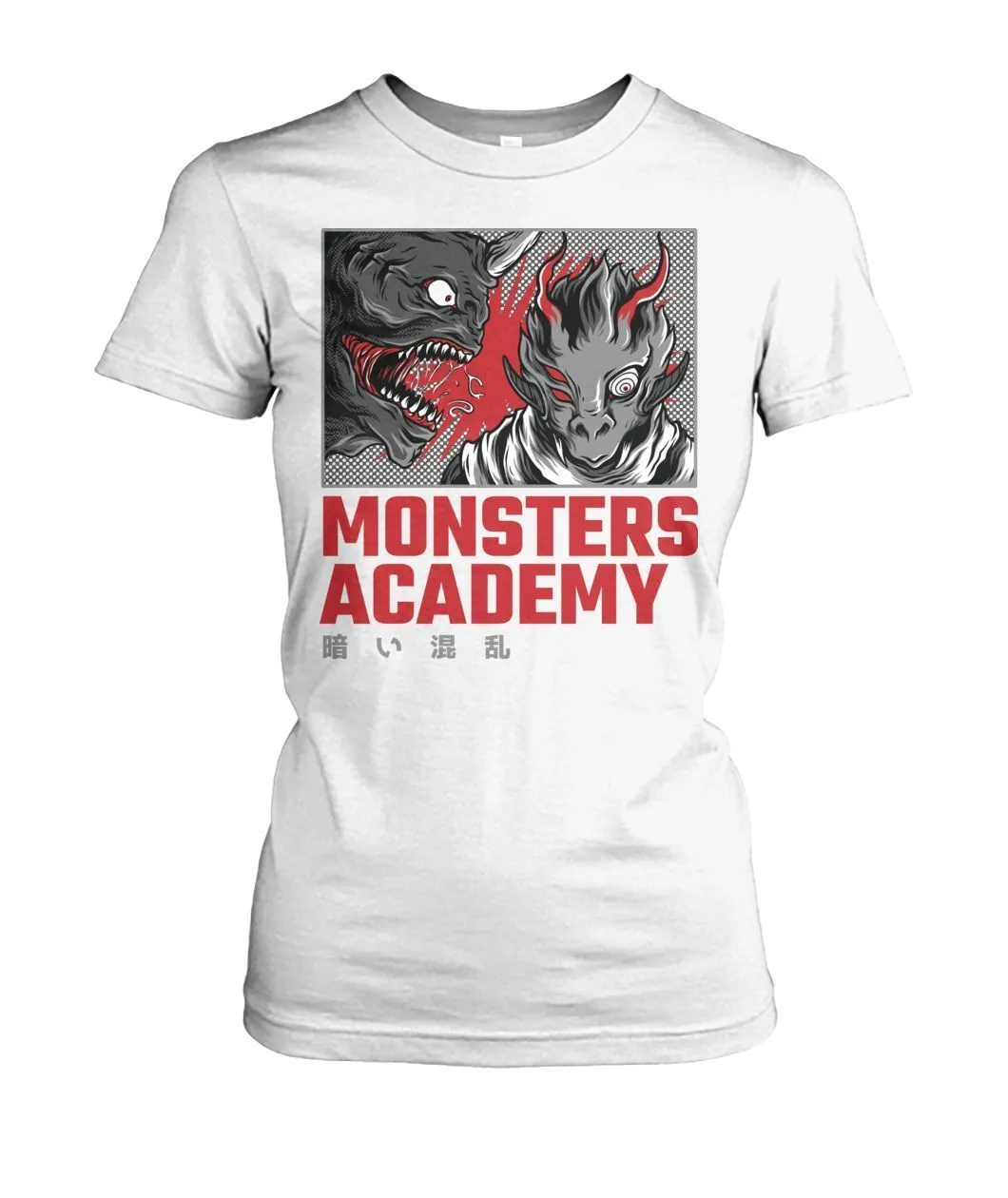 Monster Academy Women's Crew Tee