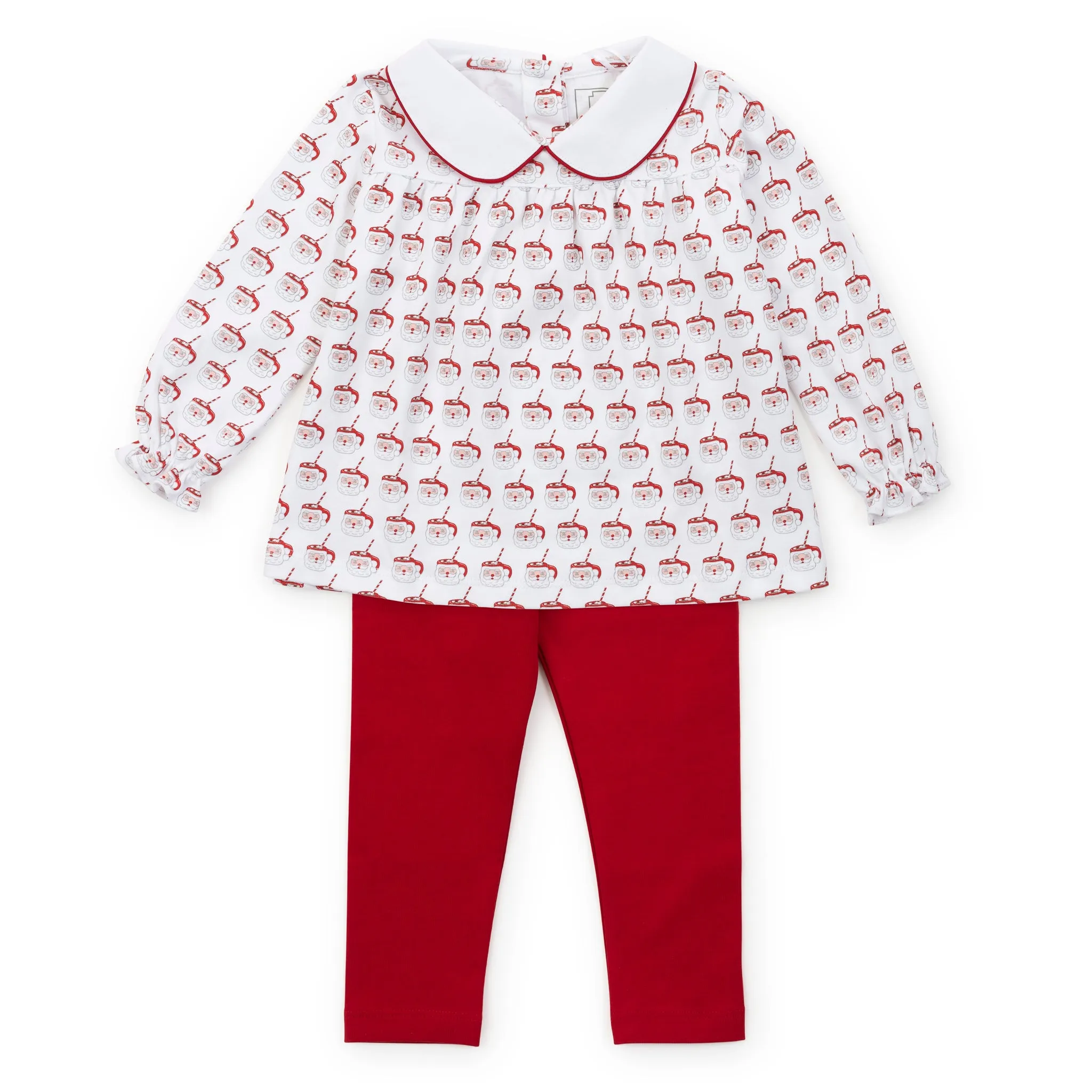 Morgan Set Girls' Legging Set - Hot Cocoa Santa