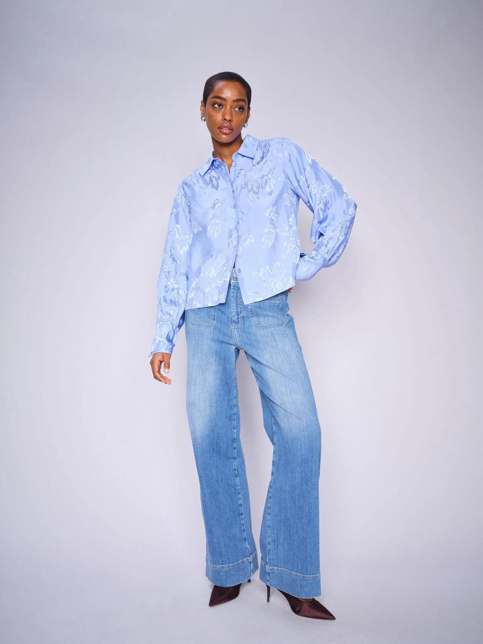 Mosmosh Soey Grendel Wide Leg Jeans