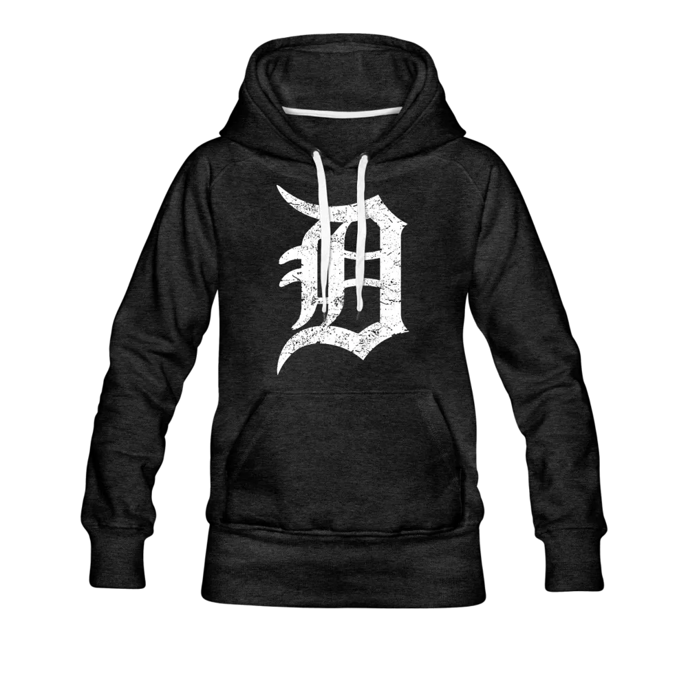 Motor City Detroit Letter D Women's Premium Hoodie