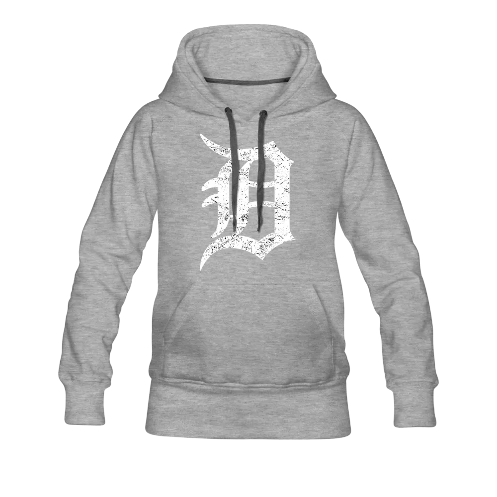Motor City Detroit Letter D Women's Premium Hoodie