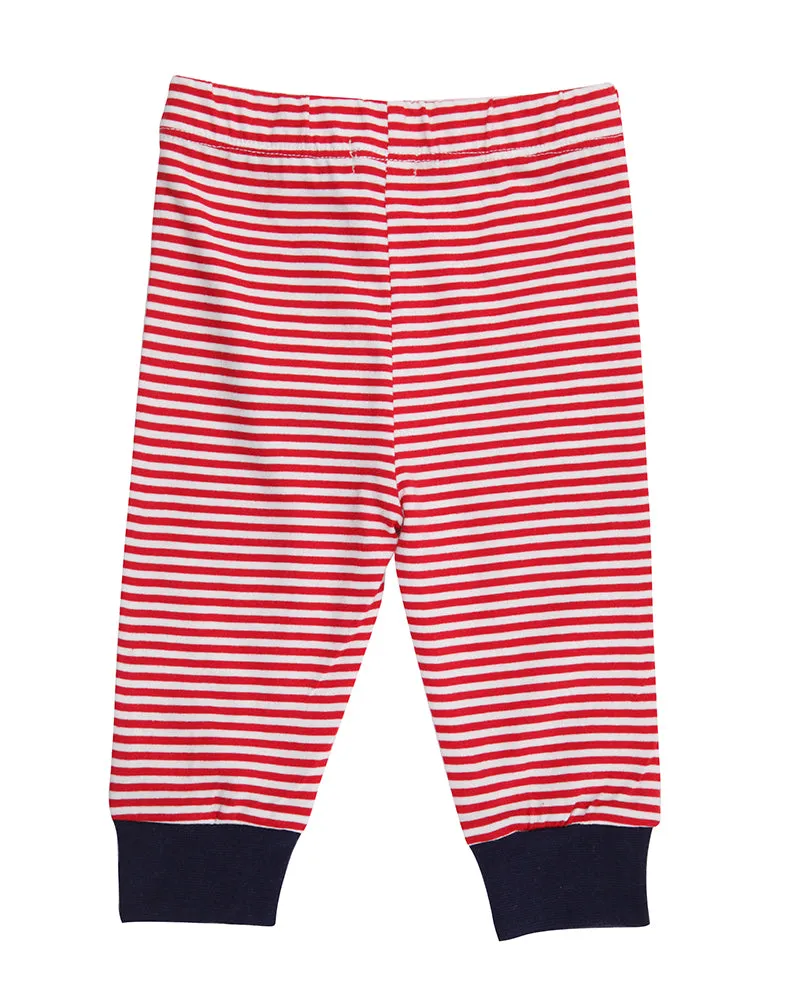 Multicoloured Seagull and Stripe Print Leggings - 2 Pack