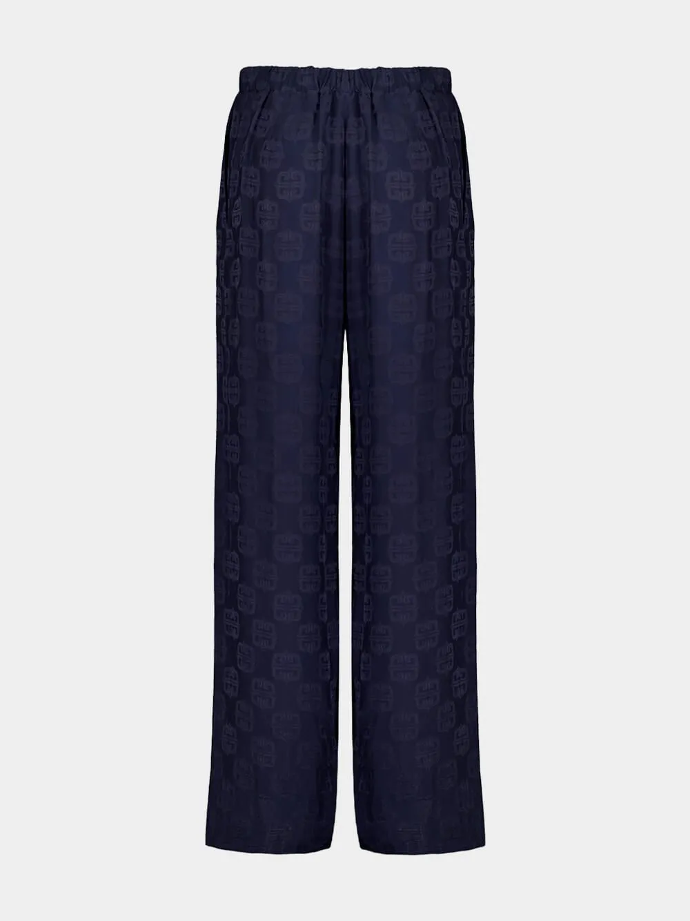 Navy 4G Liquid Jacquard Pants