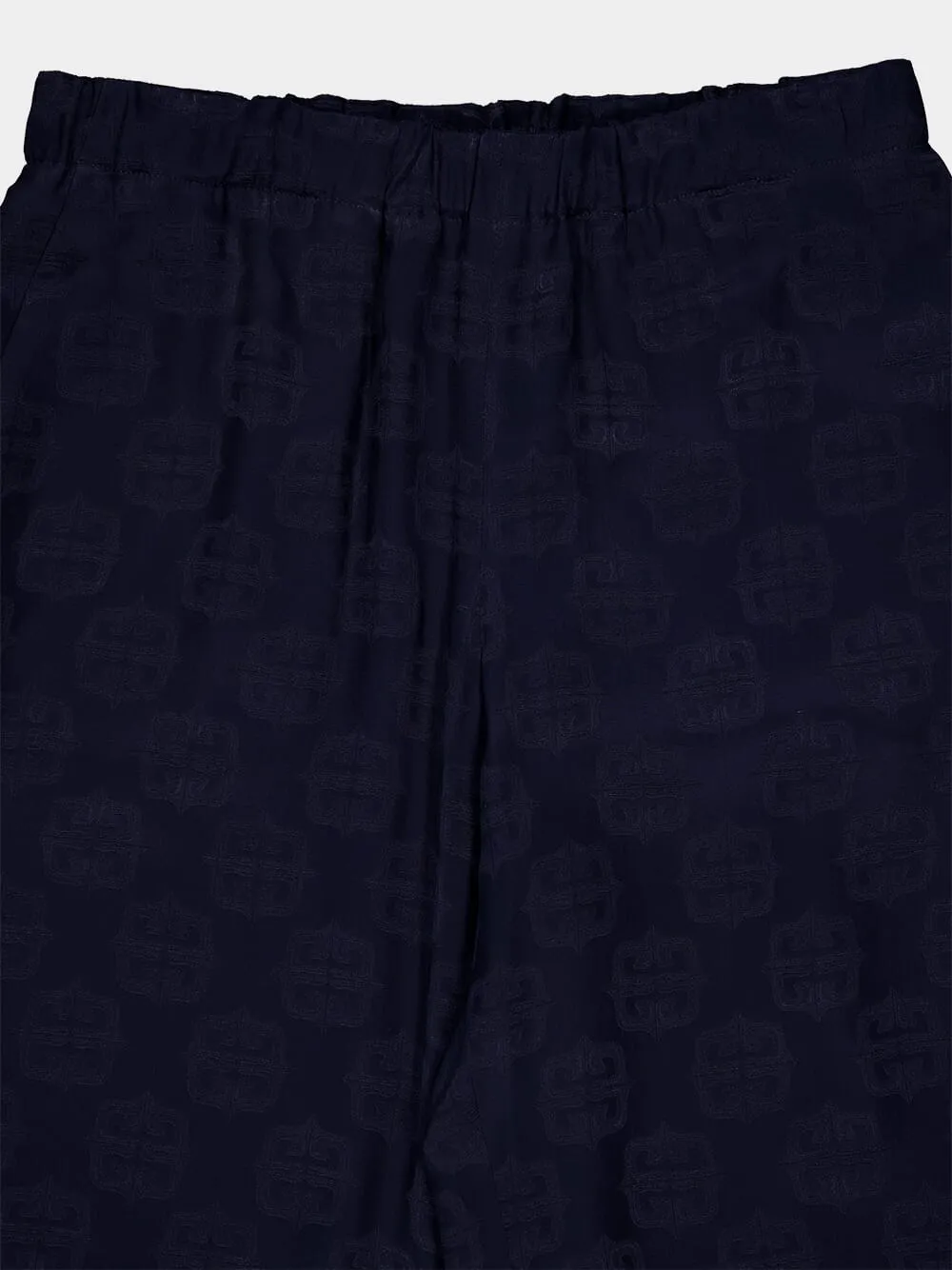 Navy 4G Liquid Jacquard Pants