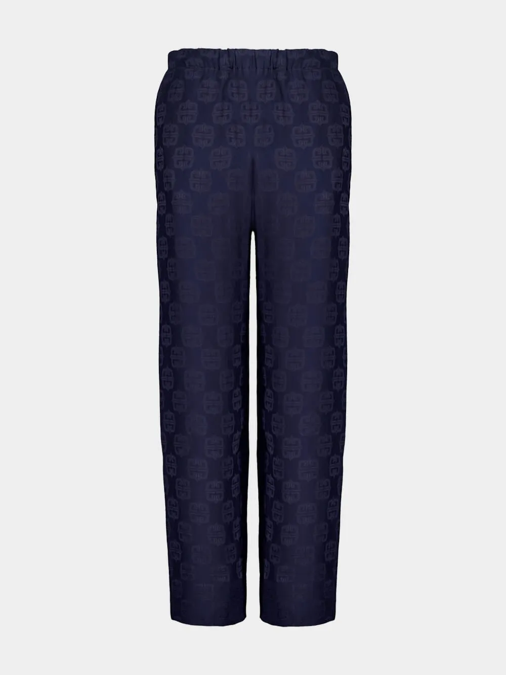 Navy 4G Liquid Jacquard Pants