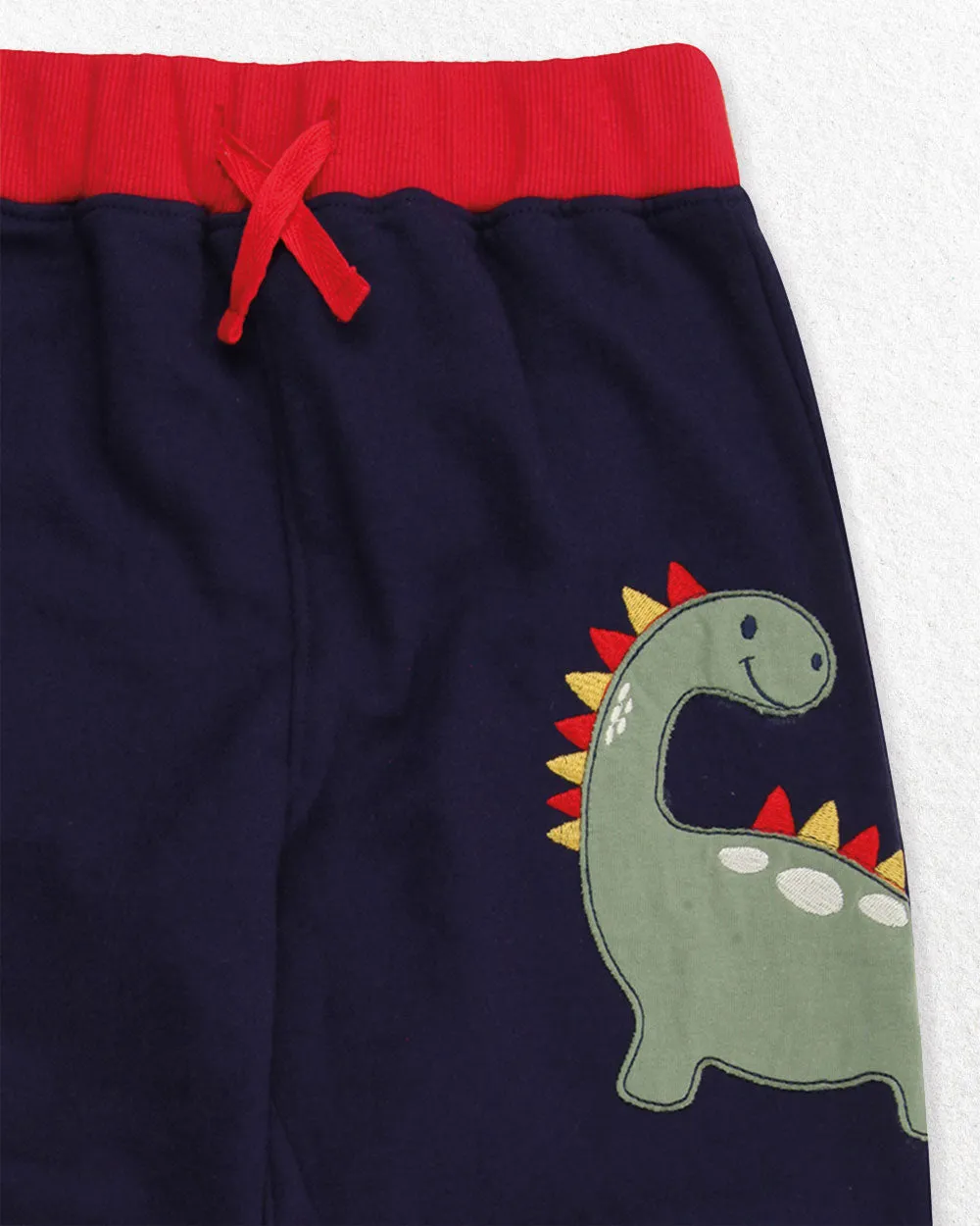 Navy Dinosaur Applique Joggers