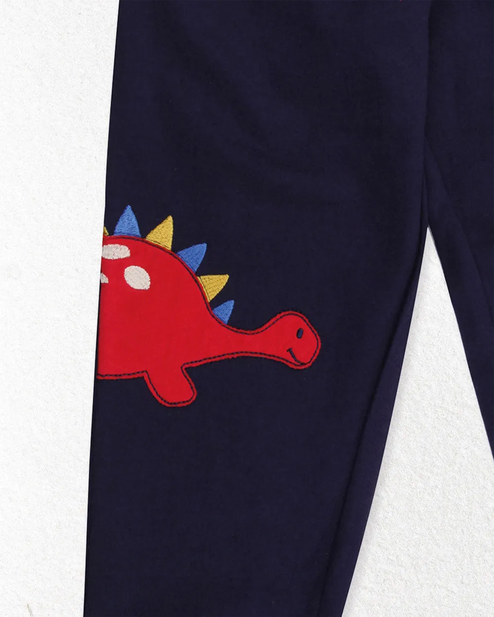Navy Dinosaur Applique Joggers