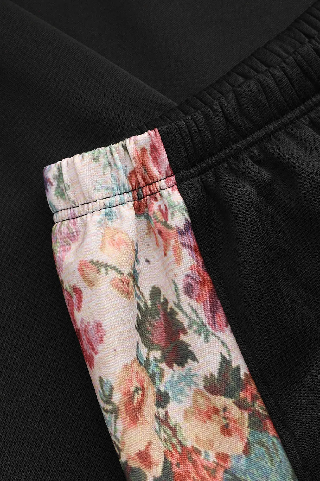 Nerys - Vibrant Floral Design Woman's Wide Leg Trousers