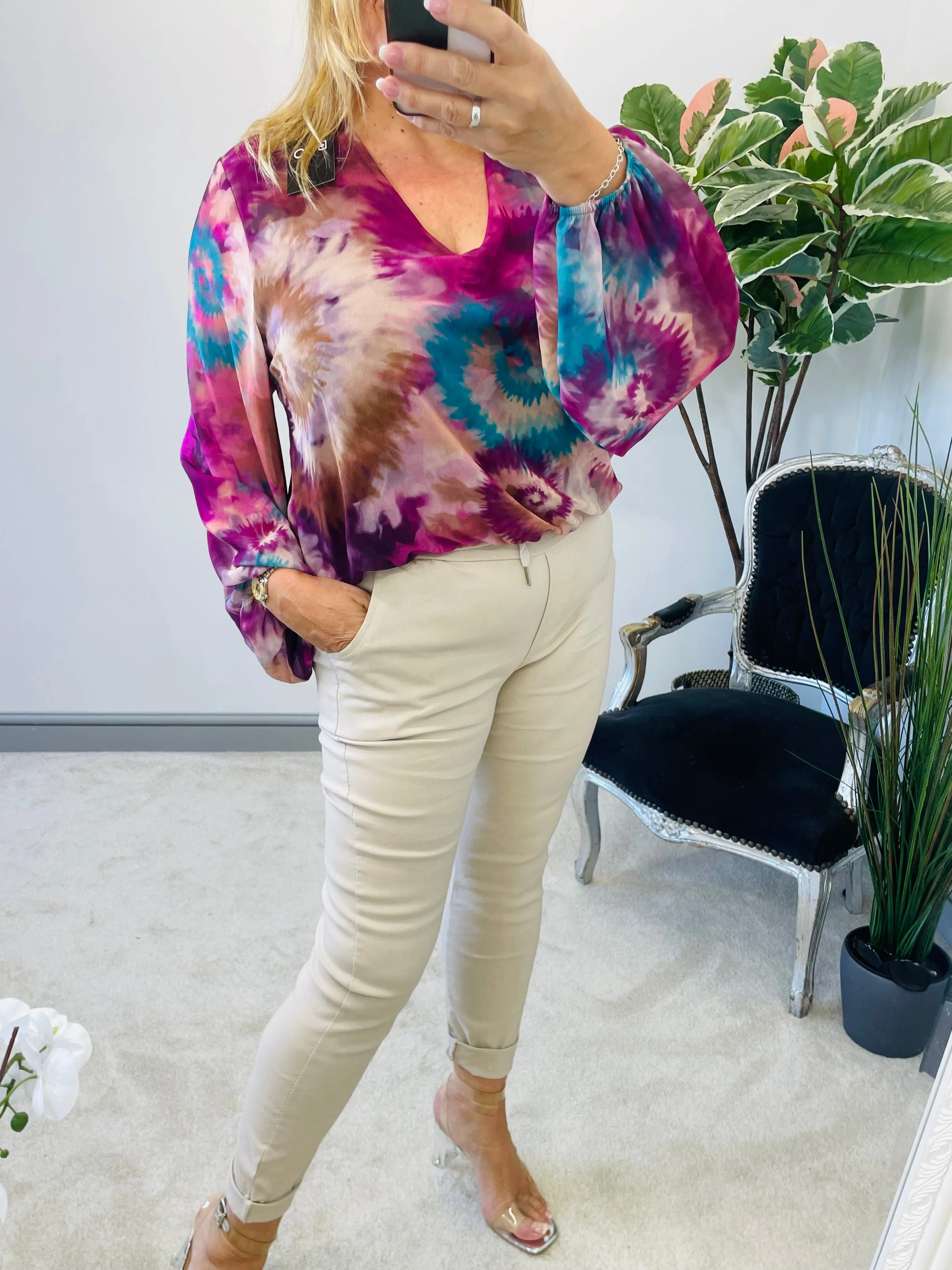NOELLE stretch plain magic trousers - lots of colours