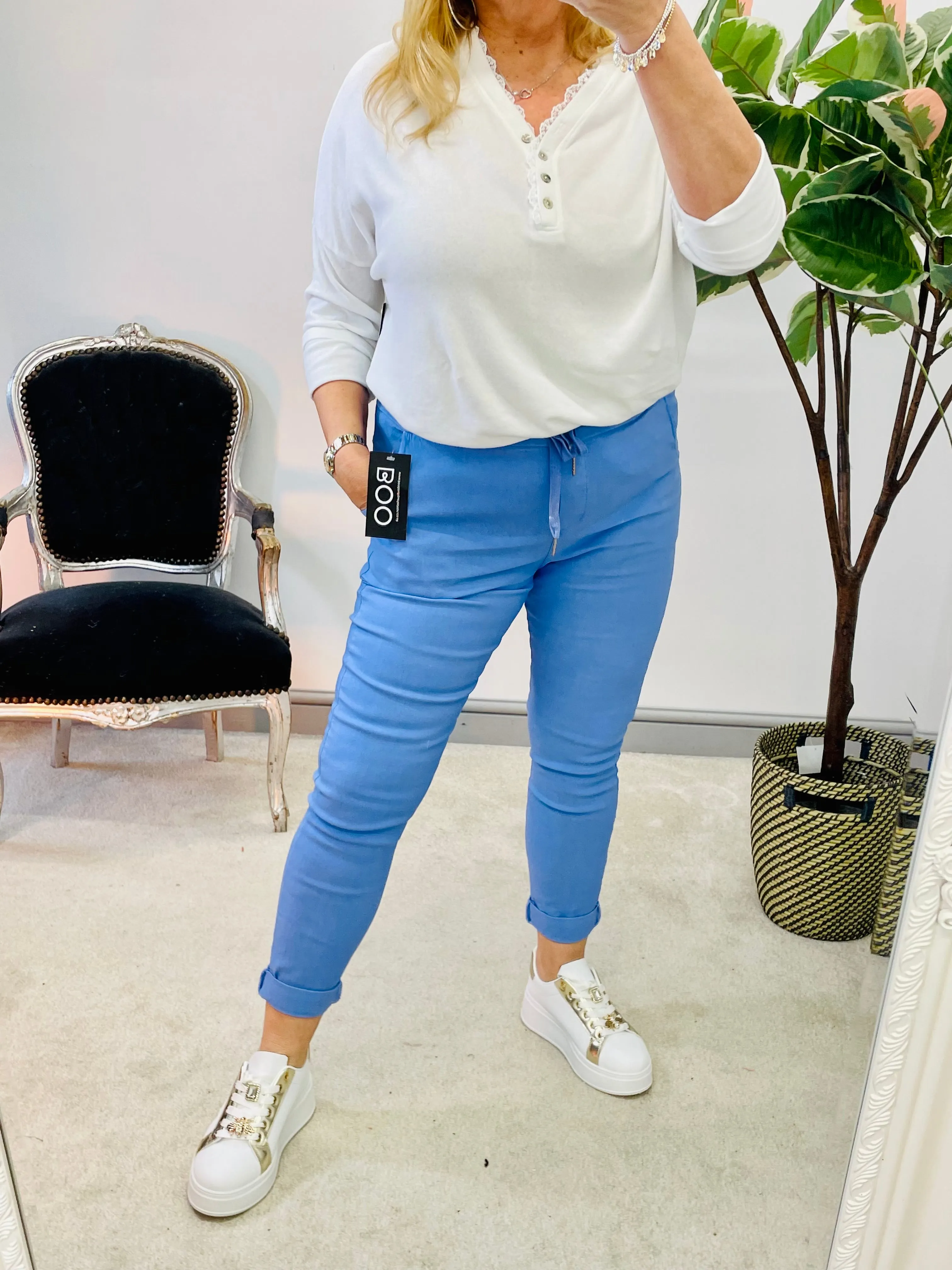 NOELLE stretch plain magic trousers - lots of colours