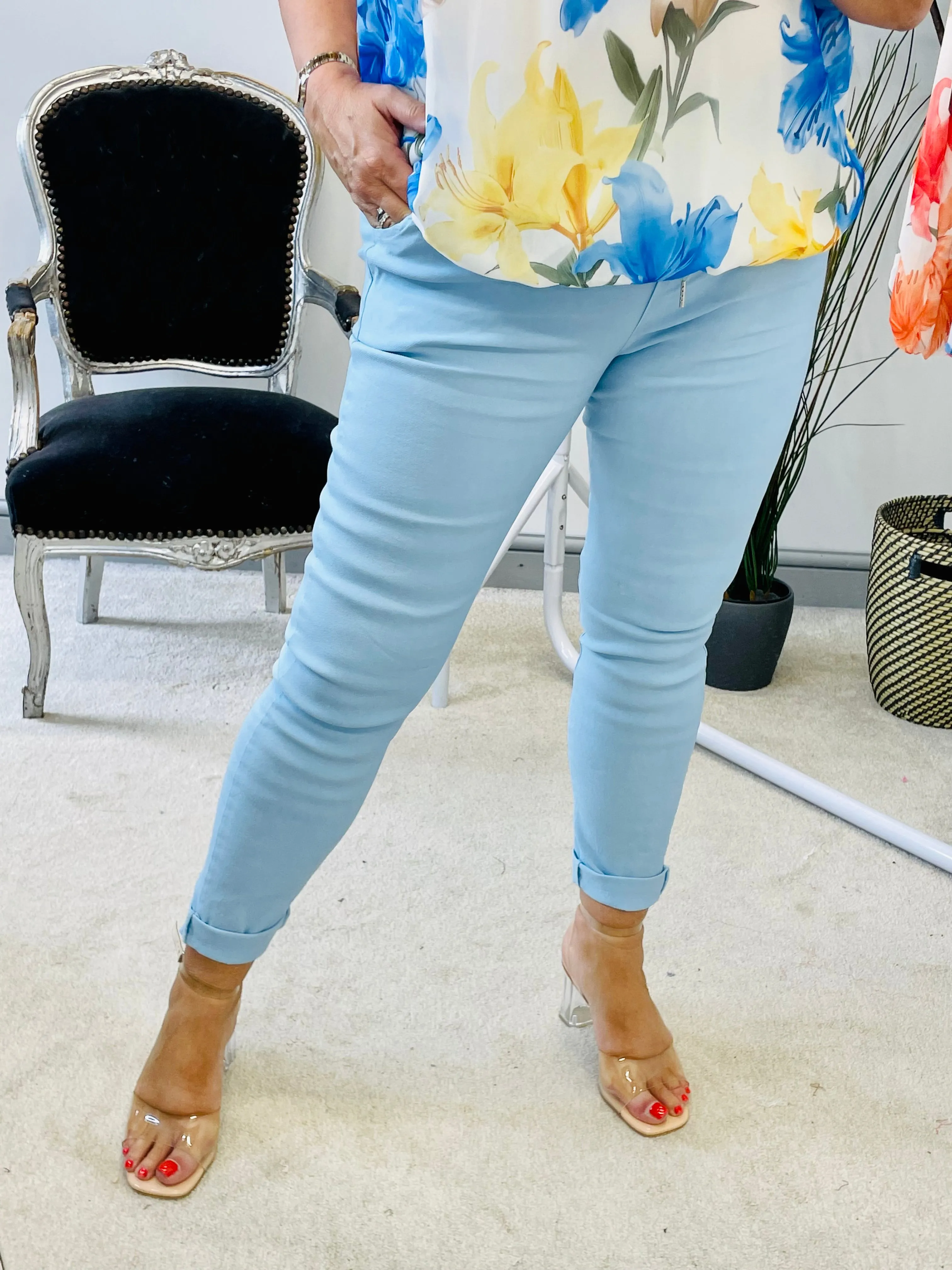 NOELLE stretch plain magic trousers - lots of colours