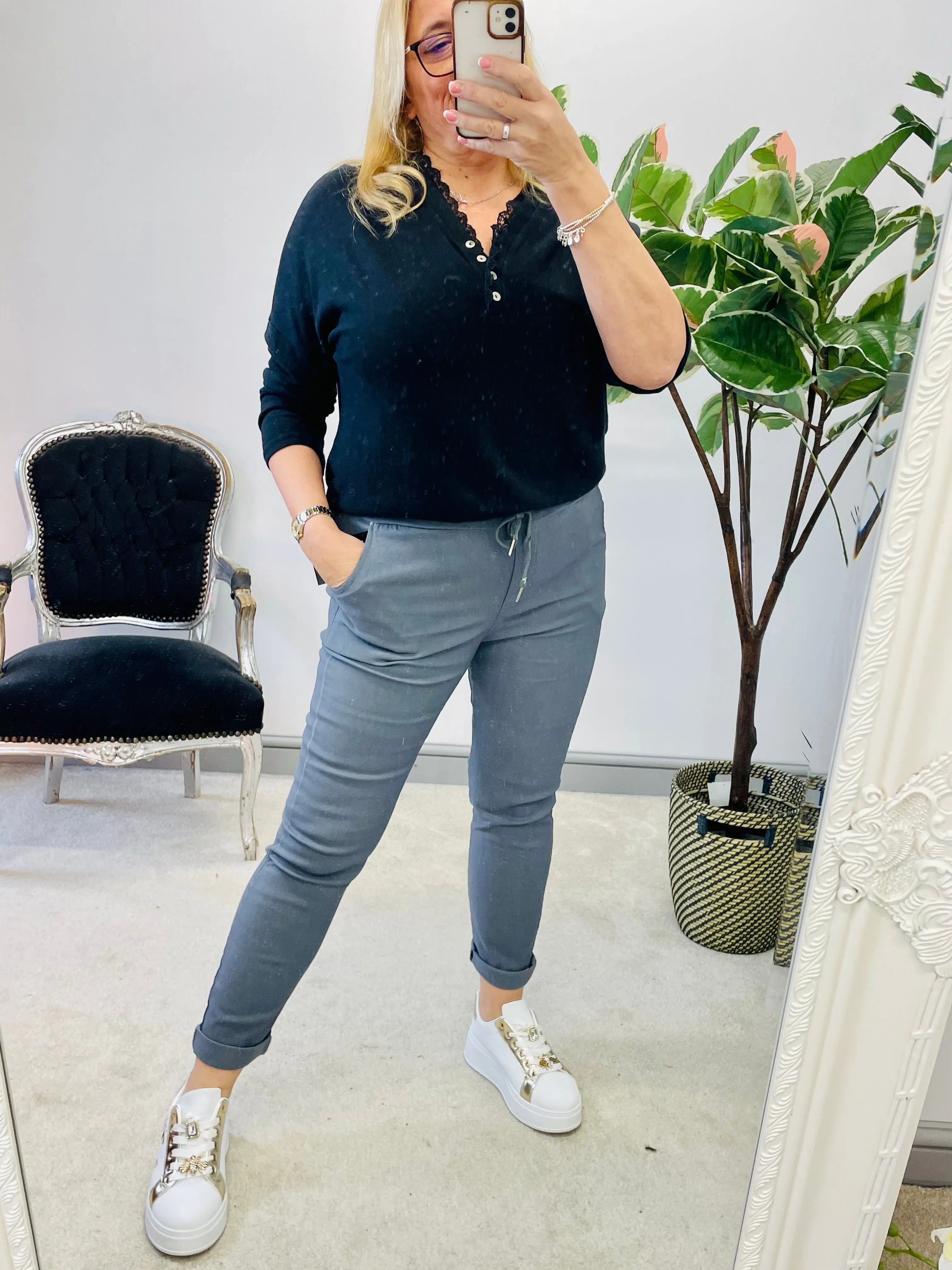 NOELLE stretch plain magic trousers - lots of colours