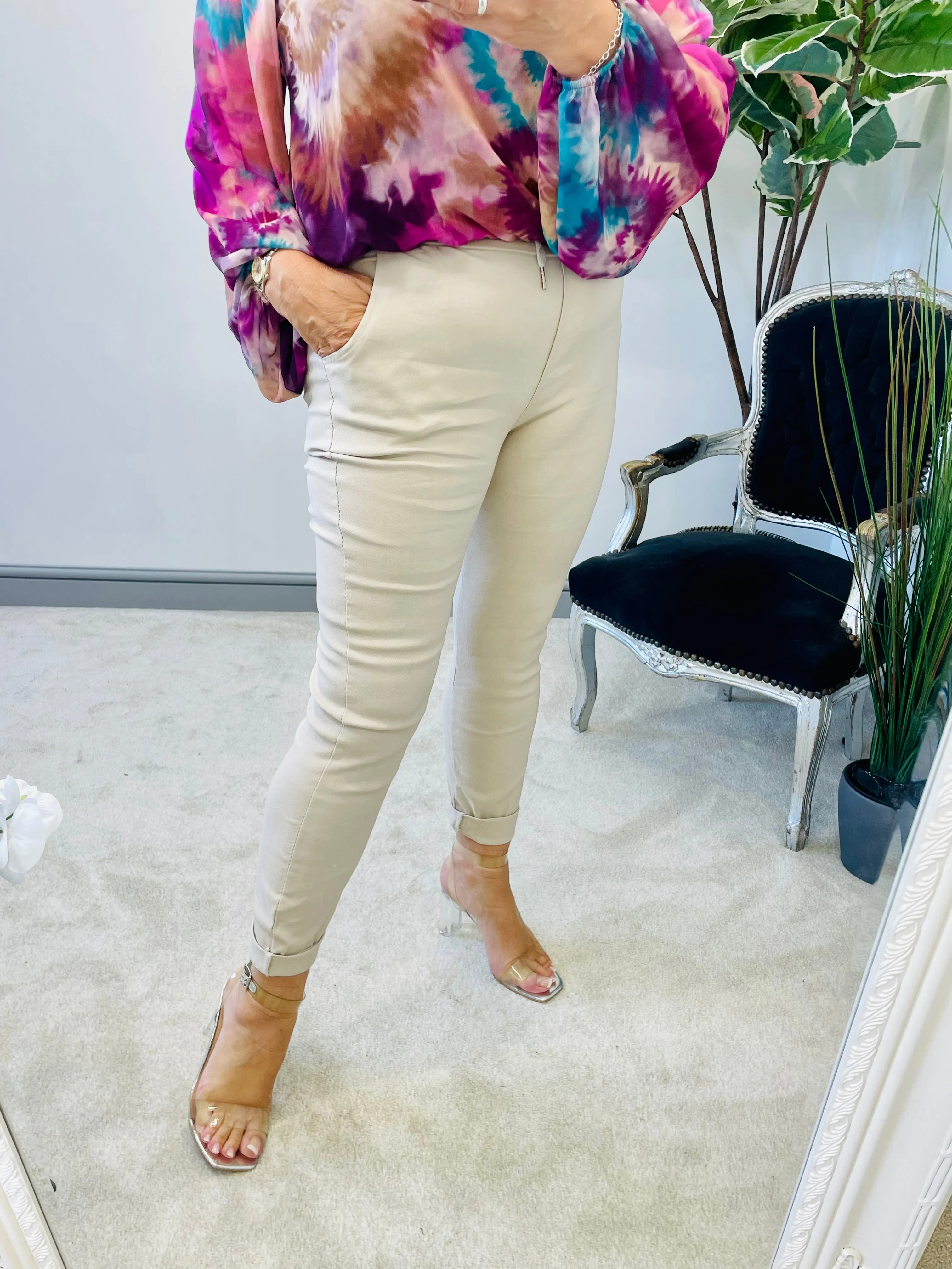 NOELLE stretch plain magic trousers - lots of colours