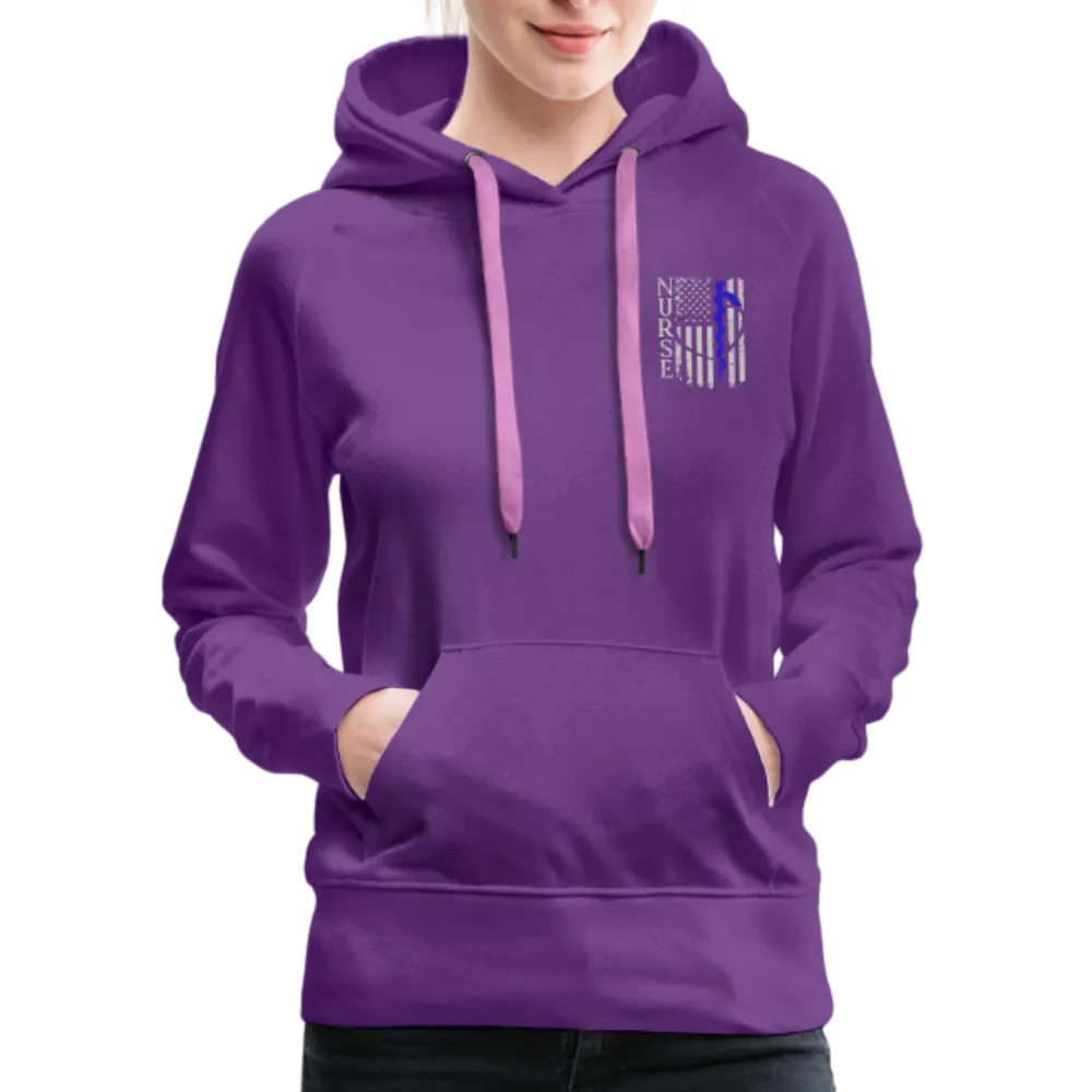 Nurse Flag Rod Flag Women’s Premium Hoodie (CK1966)