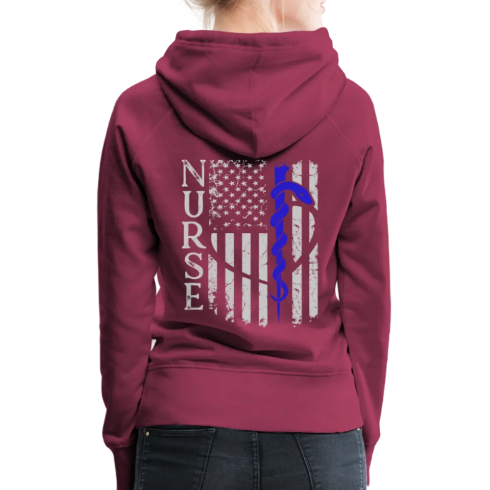 Nurse Flag Rod Flag Women’s Premium Hoodie (CK1966)