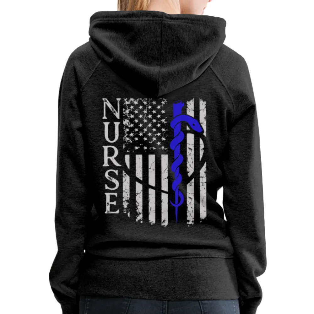 Nurse Flag Rod Flag Women’s Premium Hoodie (CK1966)