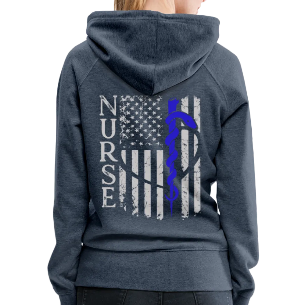 Nurse Flag Rod Flag Women’s Premium Hoodie (CK1966)